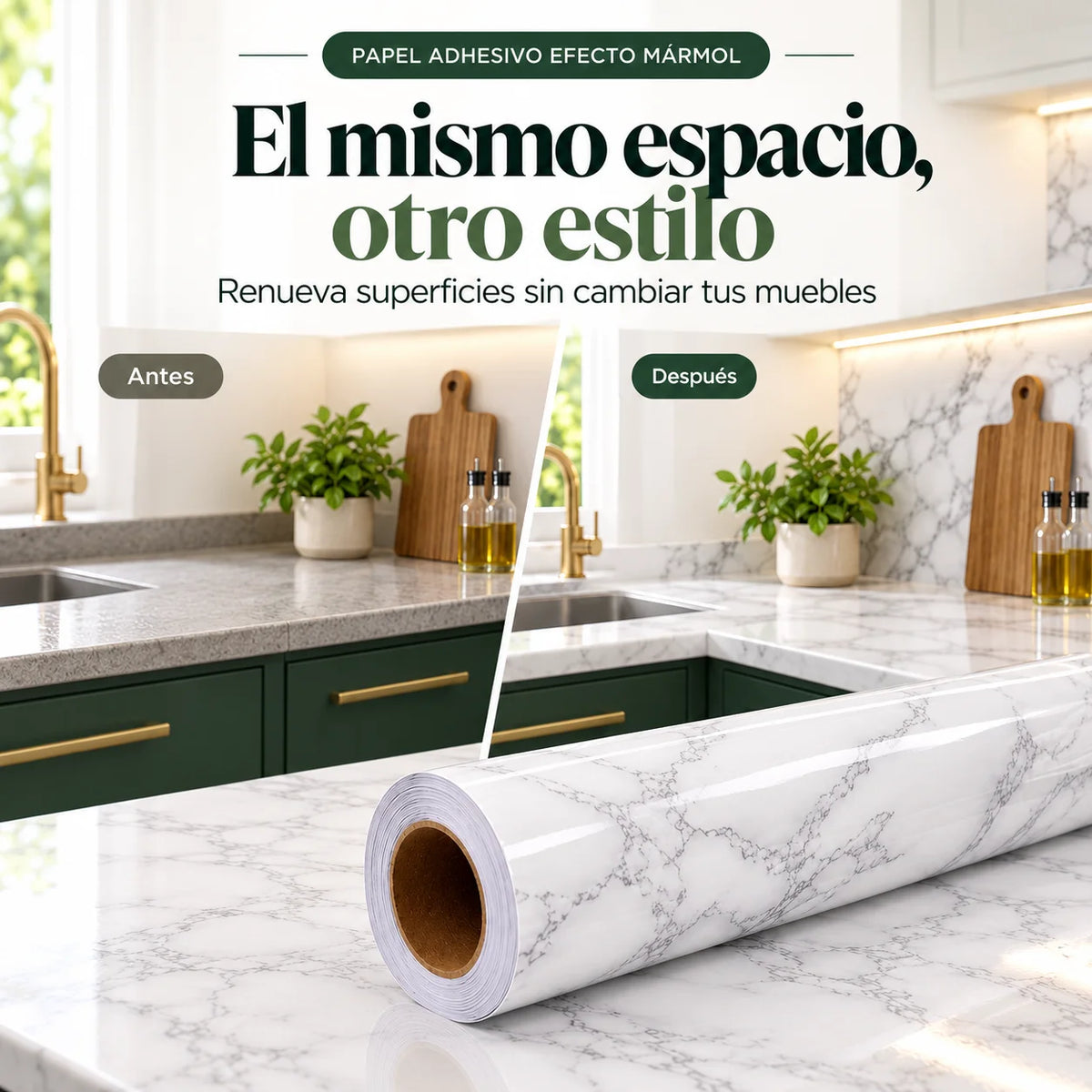 Papel Adhesivo Mármol (10 Metros)