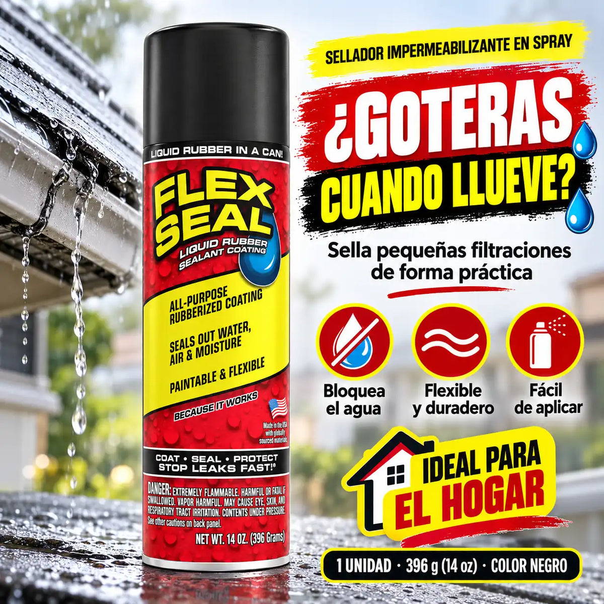 Spray Impermeabilizante Negro